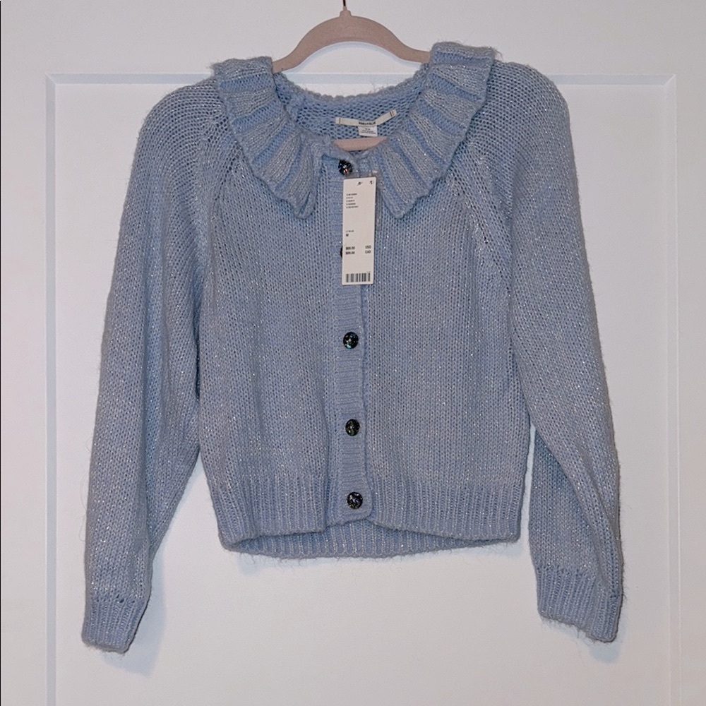 Kimchi Blue, Sparkly Blue Women's Sweater Size M